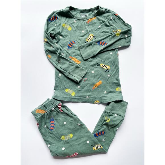 Toddler Christian Robinson for Target Green Caterpillar Cotton Pajamas Size 3T - Picture 1 of 5